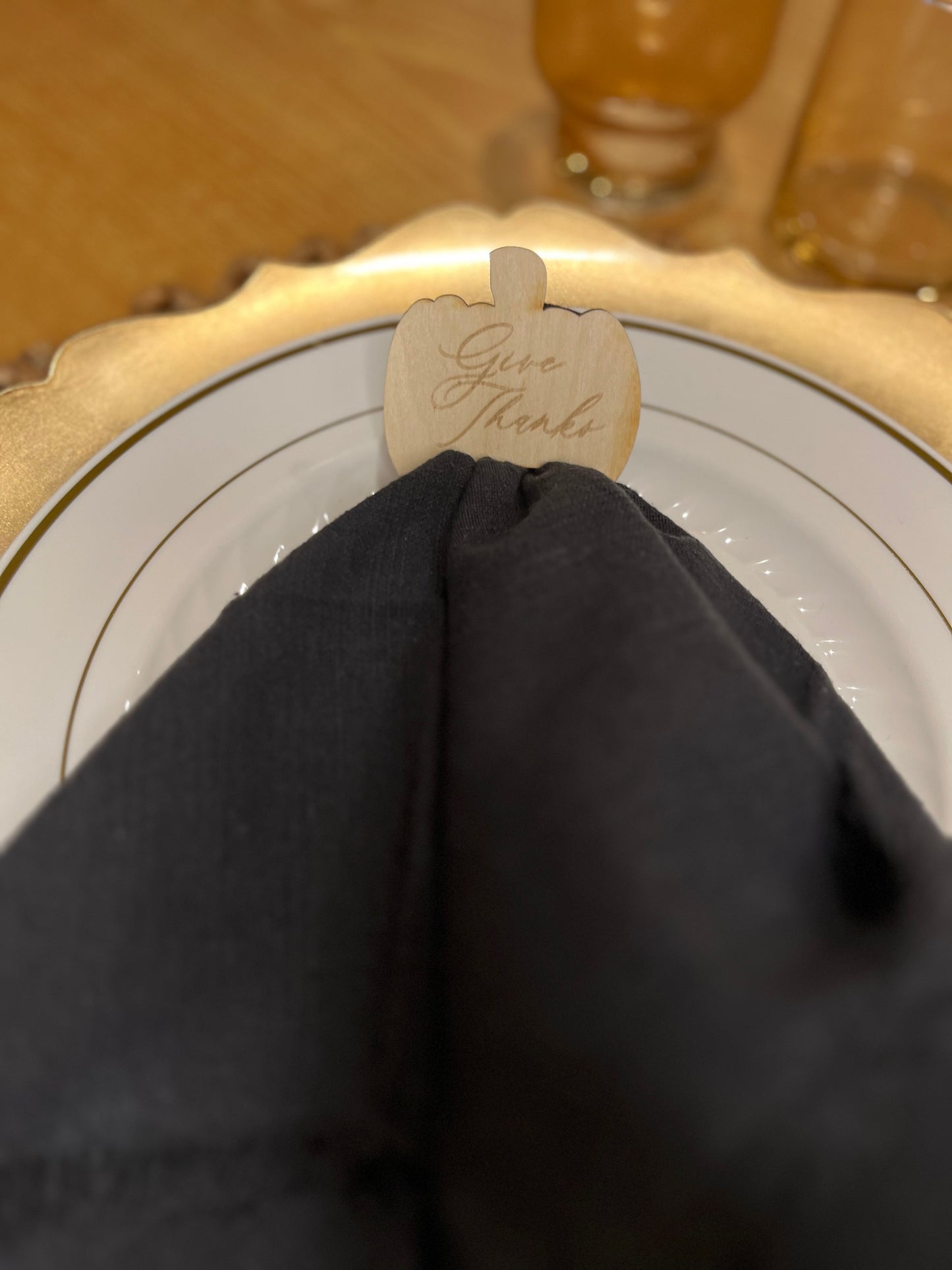 Fall Place Card Napkin Rings