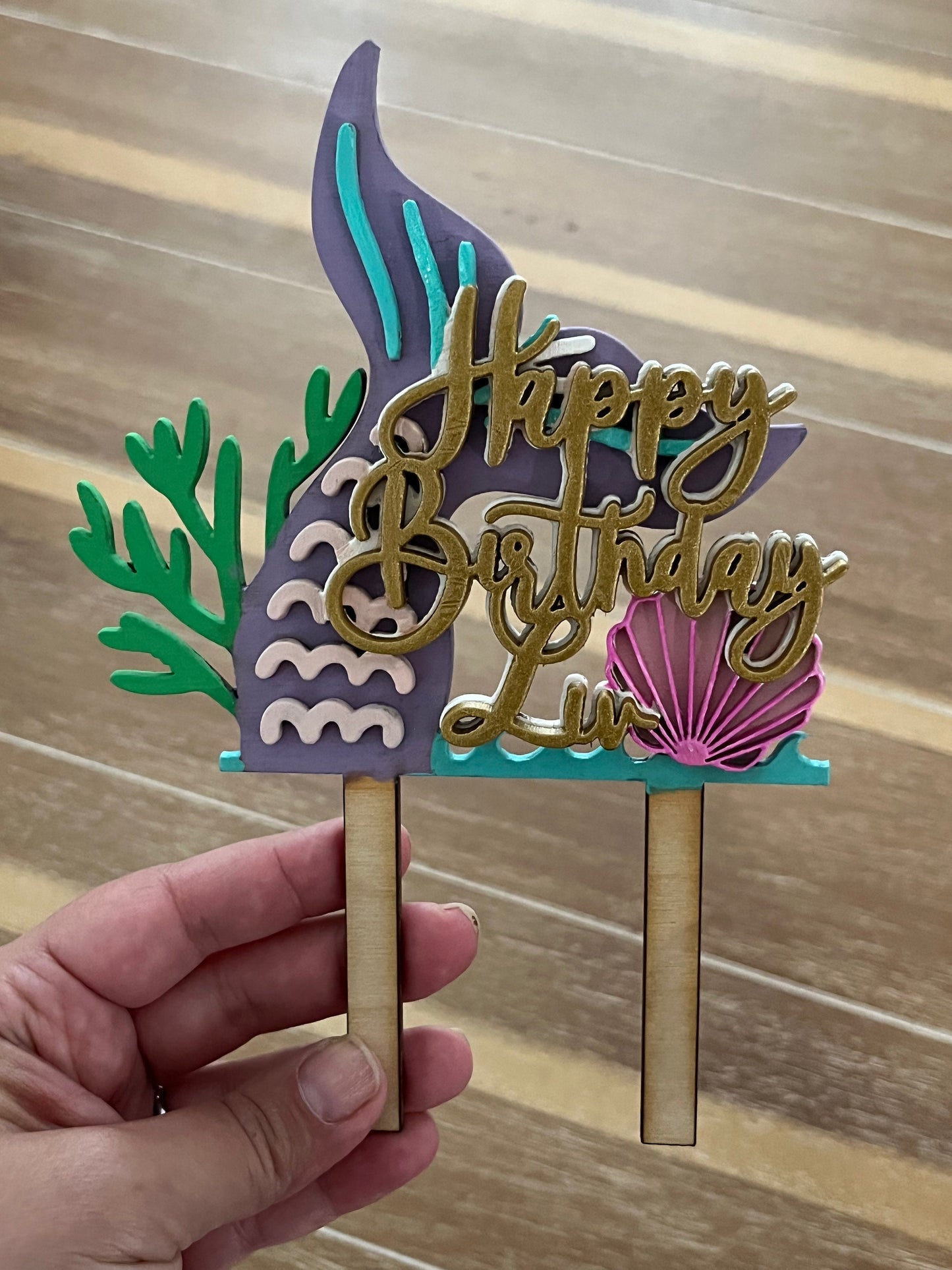 Custom Layered Cake Topper