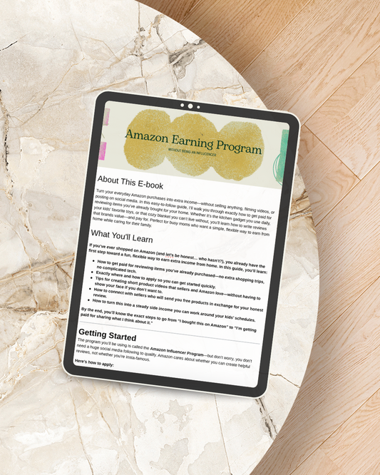 Amazon Influencer Ebook - Digital Download